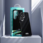 ABEEL Til Samsung Galaxy S24 Ultra Magnetisk Cover Trykt PC TPU Aluminiumlegering Læder Telefoncover