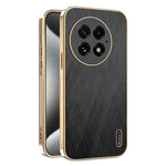 KADEM For OnePlus 13 Case Electroplating Silk Texture PU + TPU Phone Back Cover
