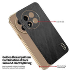 KADEM For OnePlus 13 Case Electroplating Silk Texture PU + TPU Phone Back Cover