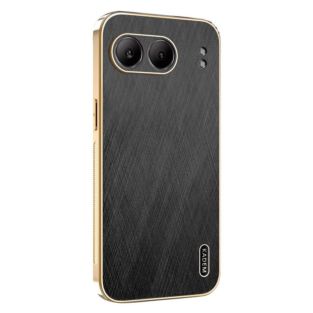 KADEM For OnePlus Nord 4 Case Electroplating Silk Texture PU + TPU Phone Back Cover