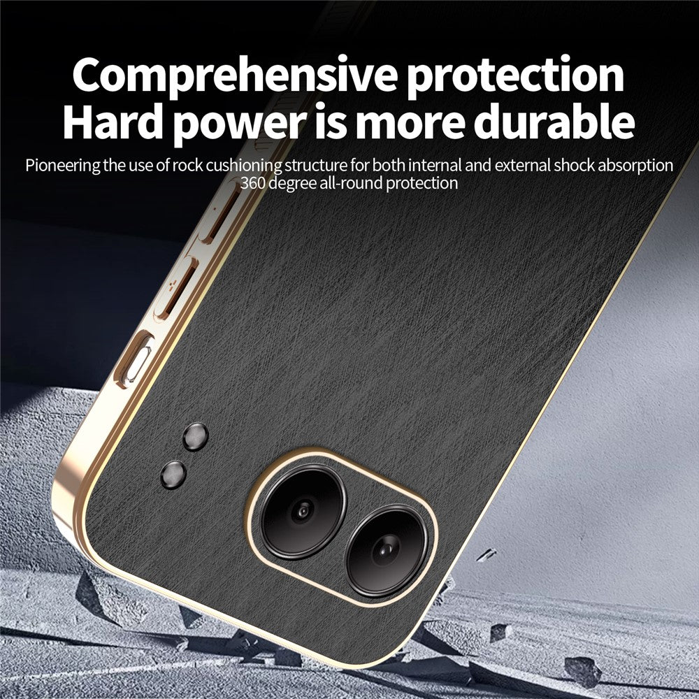 KADEM For OnePlus Nord 4 Case Electroplating Silk Texture PU + TPU Phone Back Cover