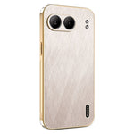 KADEM For OnePlus Nord 4 Case Electroplating Silk Texture PU + TPU Phone Back Cover