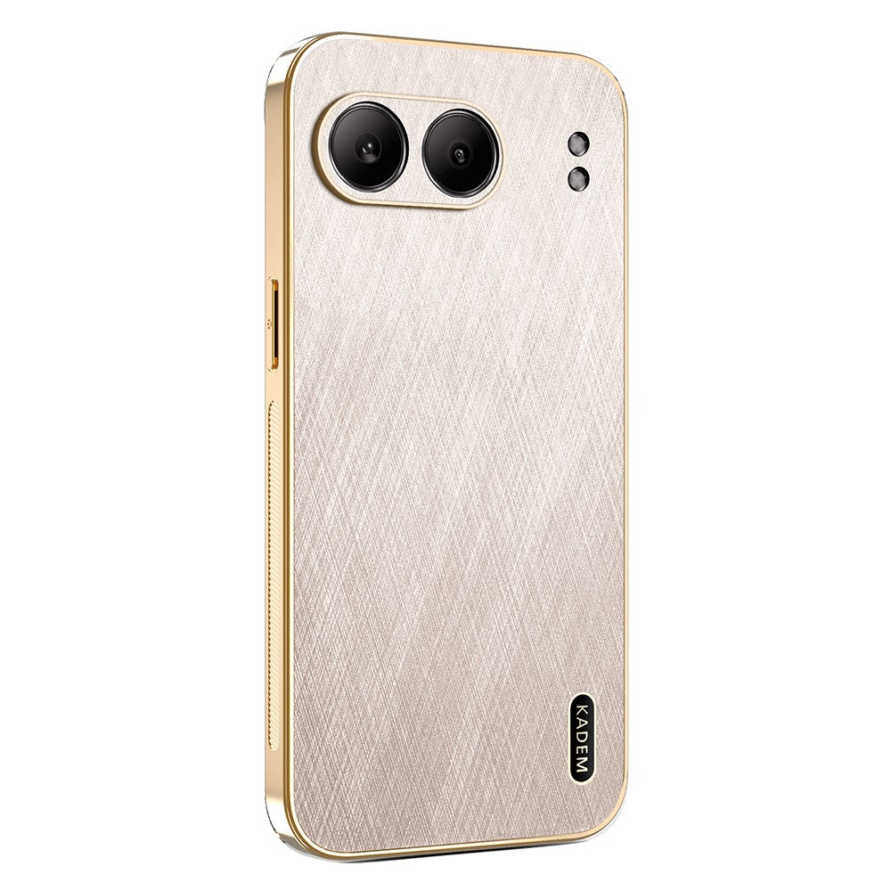 KADEM For OnePlus Nord 4 Case Electroplating Silk Texture PU + TPU Phone Back Cover