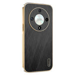 KADEM For Honor X9b 5G / Magic6 Lite 5G Case Electroplating Silk Texture PU + TPU Phone Back Cover