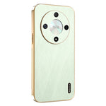 KADEM For Honor X9b 5G / Magic6 Lite 5G Case Electroplating Silk Texture PU + TPU Phone Back Cover