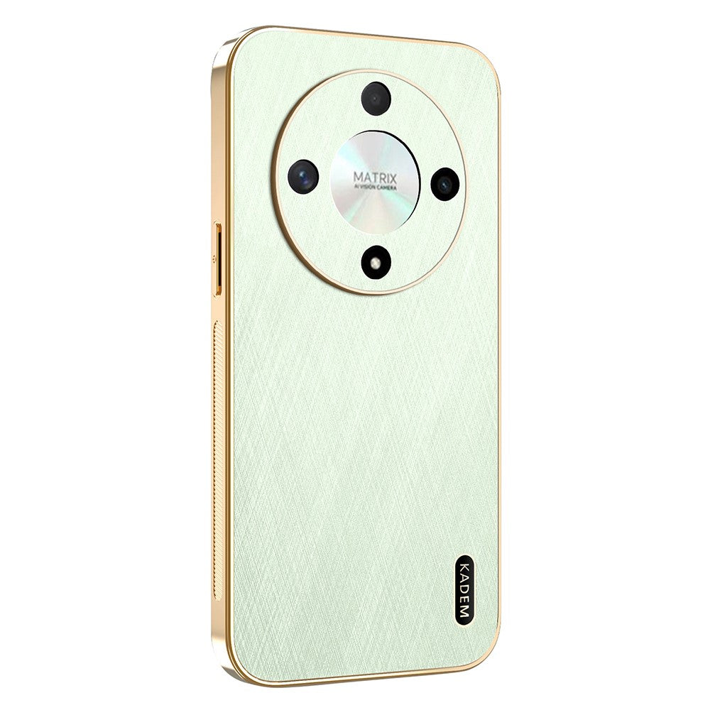 KADEM For Honor X9b 5G / Magic6 Lite 5G Case Electroplating Silk Texture PU + TPU Phone Back Cover