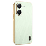 KADEM For Xiaomi Poco X7 Pro 5G Case Electroplating Silk Texture PU + TPU Phone Back Cover