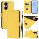 For Xiaomi Poco X7 Pro 5G Case Solid Color Wallet Leather Phone Cover with Strap
