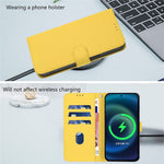 For Xiaomi Poco X7 Pro 5G Case Solid Color Wallet Leather Phone Cover with Strap