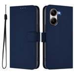 For Xiaomi Poco X7 Pro 5G Case Solid Color Wallet Leather Phone Cover with Strap