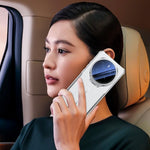 For Honor Magic7 Pro 5G Case with Lens Frame Kickstand Electroplating TPU + PU Phone Back Cover