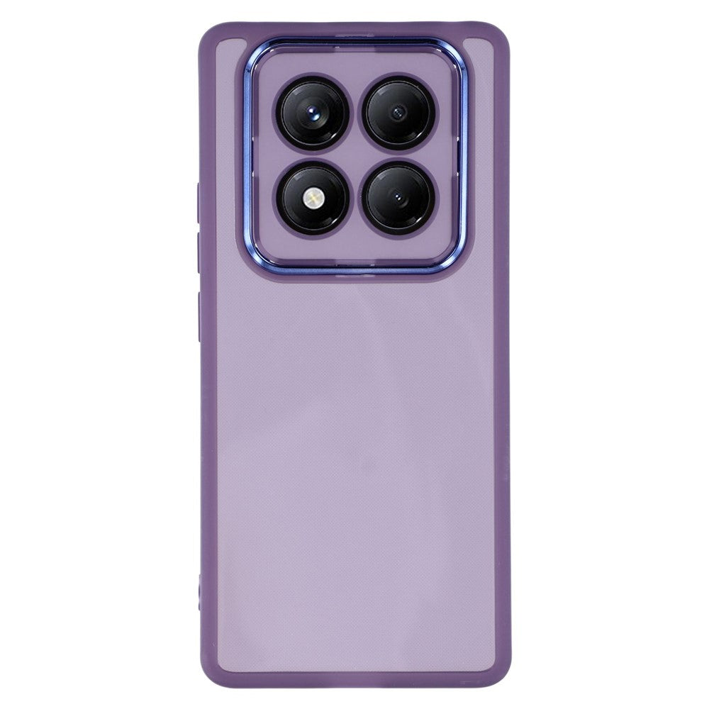 For Xiaomi Redmi Note 14 Pro 4G Case Electroplated Camera Frame TPU Phone Cover