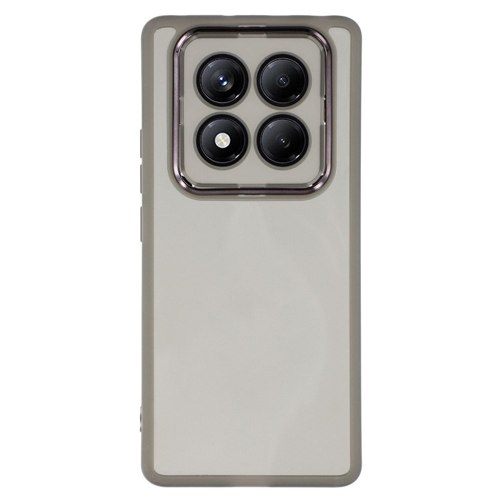 For Xiaomi Redmi Note 14 Pro 4G Case Electroplated Camera Frame TPU Phone Cover