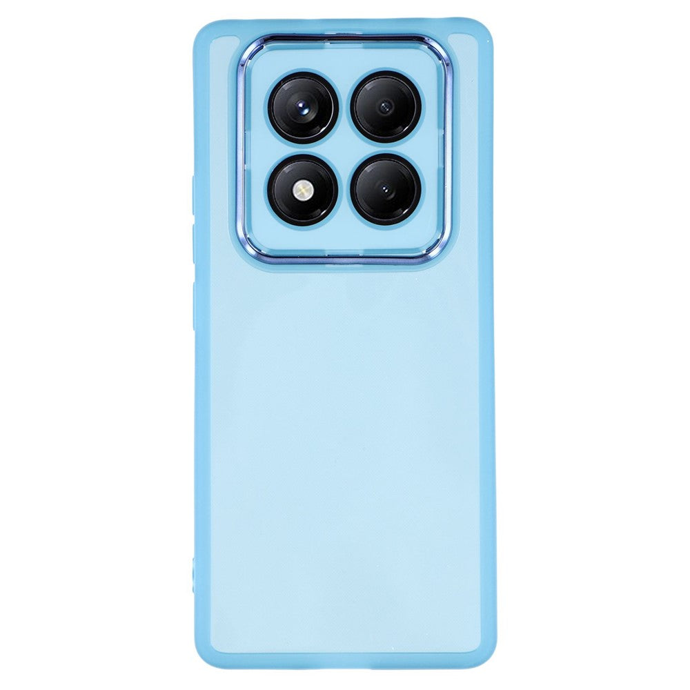 For Xiaomi Redmi Note 14 Pro 4G Case Electroplated Camera Frame TPU Phone Cover