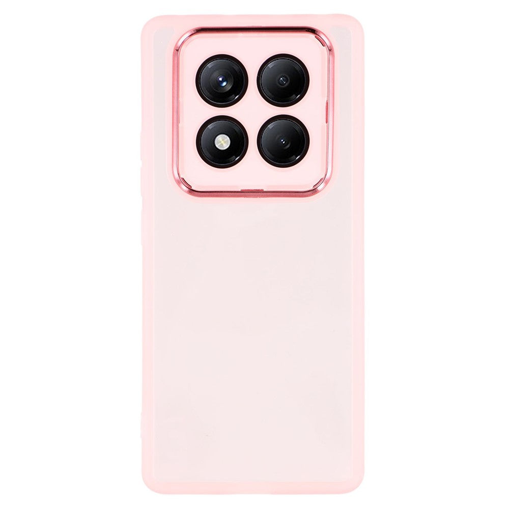 For Xiaomi Redmi Note 14 Pro 4G Case Electroplated Camera Frame TPU Phone Cover