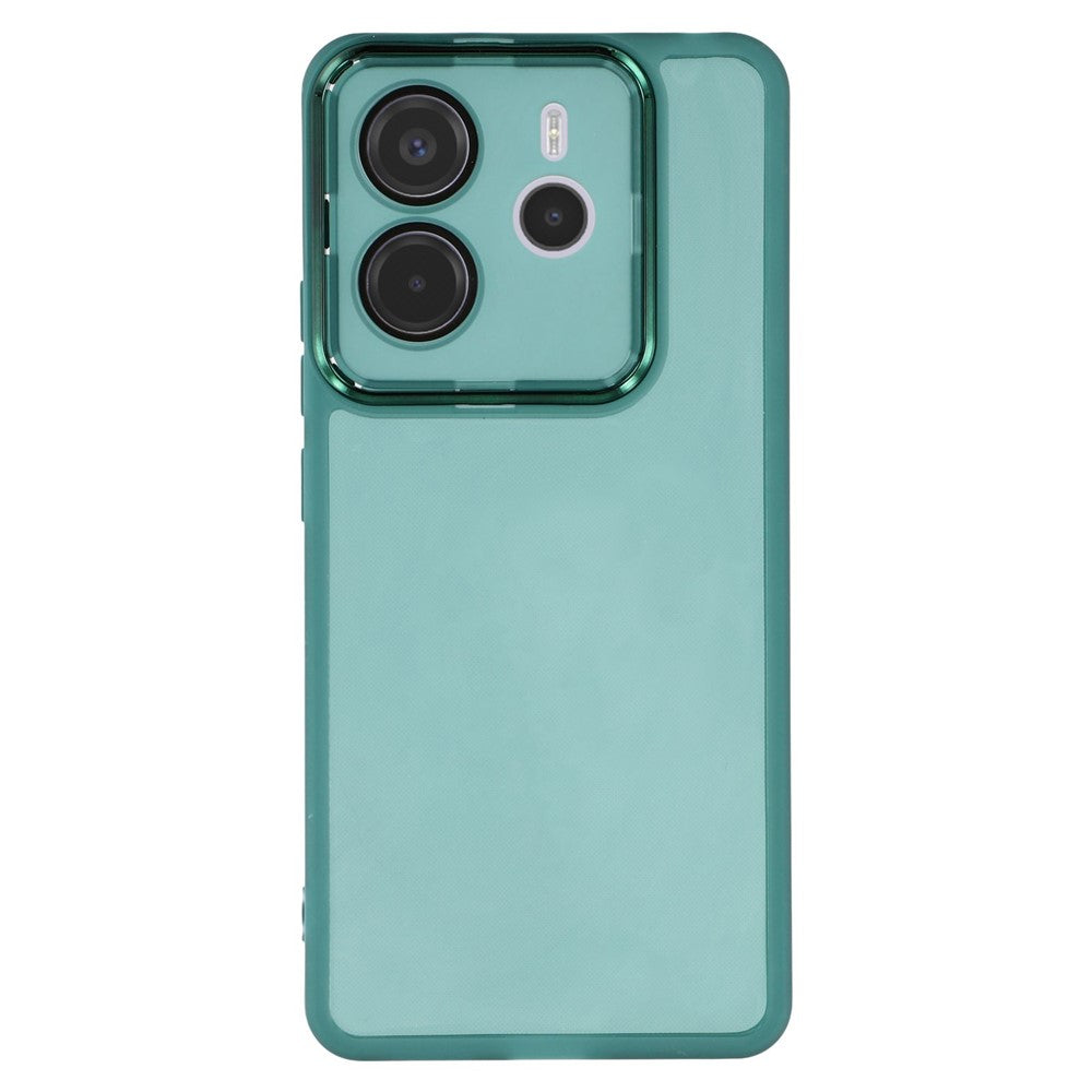 For Xiaomi Redmi Note 14 4G (163.25mm) Case Electroplated Camera Frame TPU Phone Cover