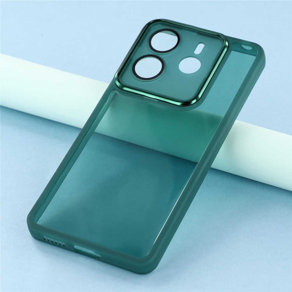 For Xiaomi Redmi Note 14 4G (163.25mm) Case Electroplated Camera Frame TPU Phone Cover