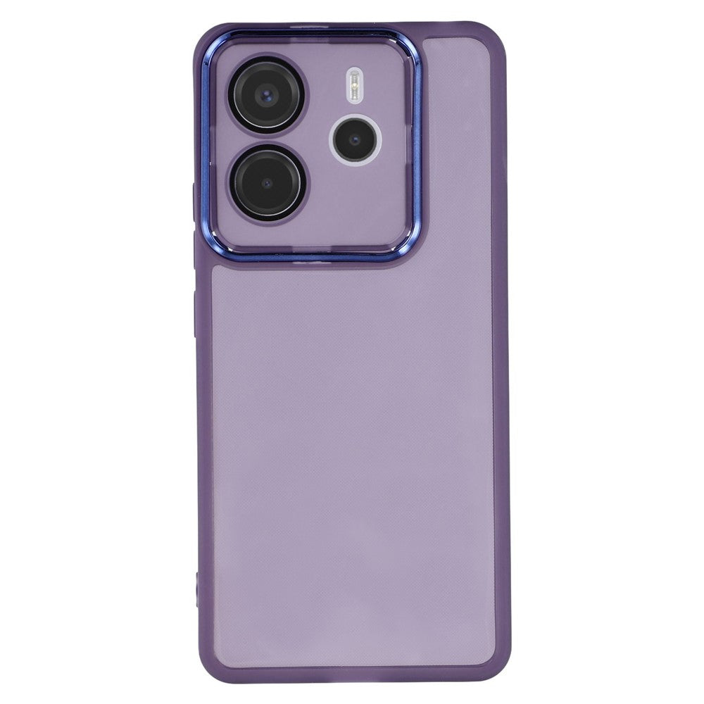 For Xiaomi Redmi Note 14 4G (163.25mm) Case Electroplated Camera Frame TPU Phone Cover