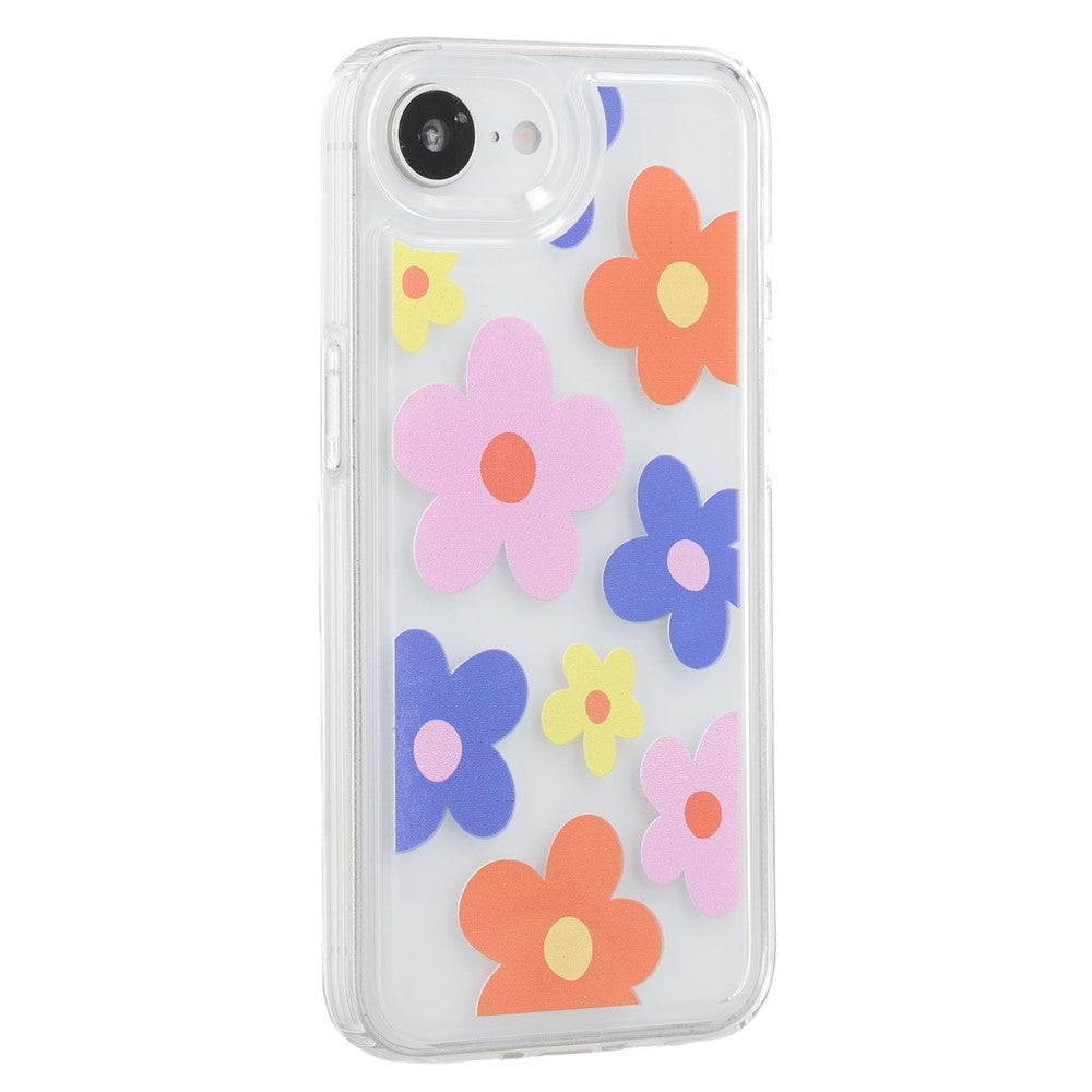 For iPhone 17e / 16e Case Floral Pattern Airbag Anti Drop TPU Phone Back Cover