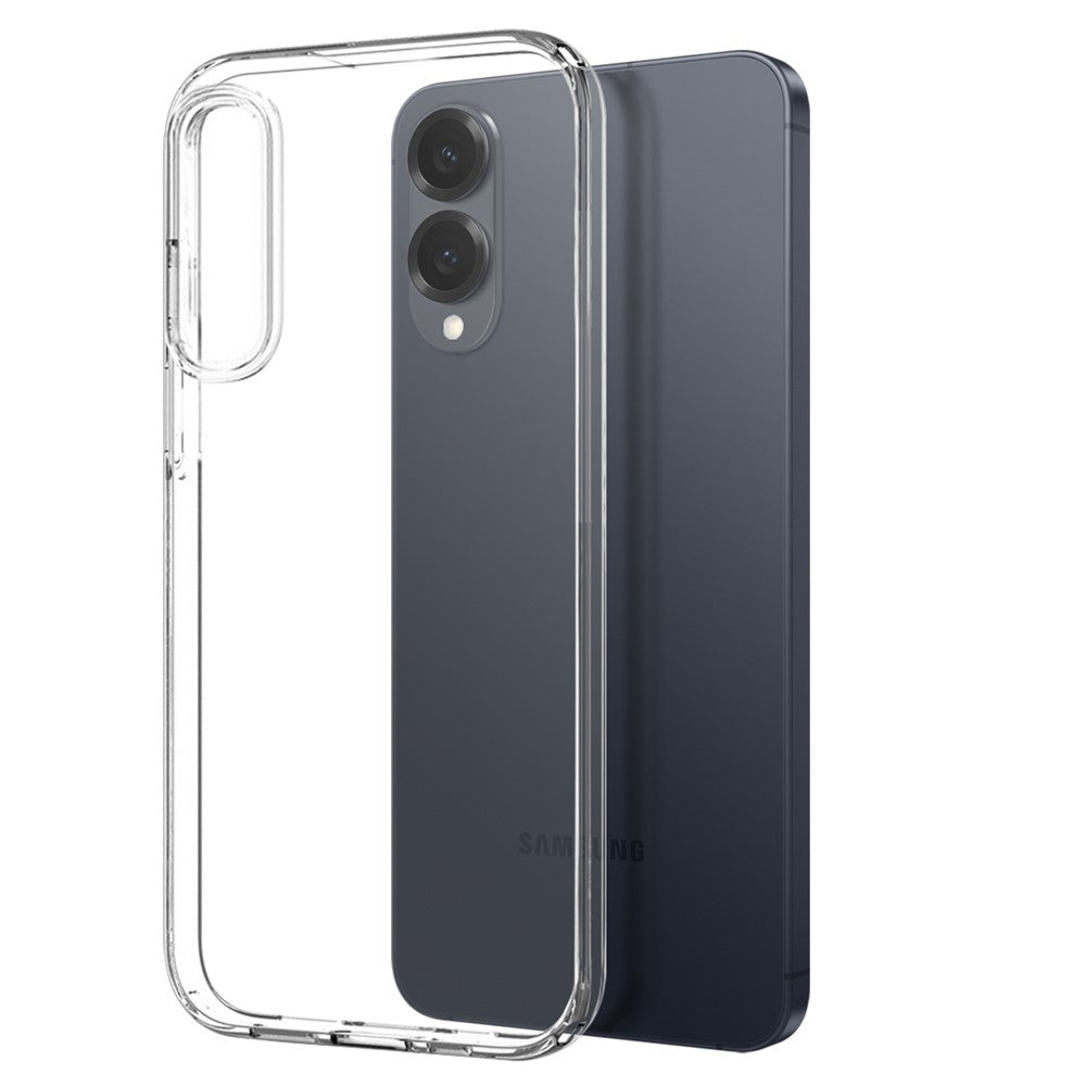 NORTHJO TPU-cover til Samsung Galaxy S25 Edge + hærdet glas (understøtter fingeraftrykslåsning)