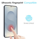 NORTHJO For Samsung Galaxy S25 Edge TPU Phone Case + Tempered Glass Film (Support Fingerprint Unlock)