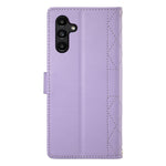 Samsung Galaxy A15 5G / 4G-skal med rhombus-sömmar, plånboksfodral i läder med lång/kort rem