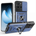 For Honor X8c 4G Etui med skydende kameralåg PC + TPU Kickstand Telefoncover