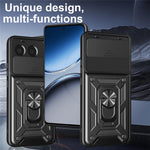 OnePlus Nord 4-skal med skjutbart kameralock PC + TPU-stativmobilskydd