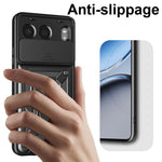 OnePlus Nord 4-skal med skjutbart kameralock PC + TPU-stativmobilskydd