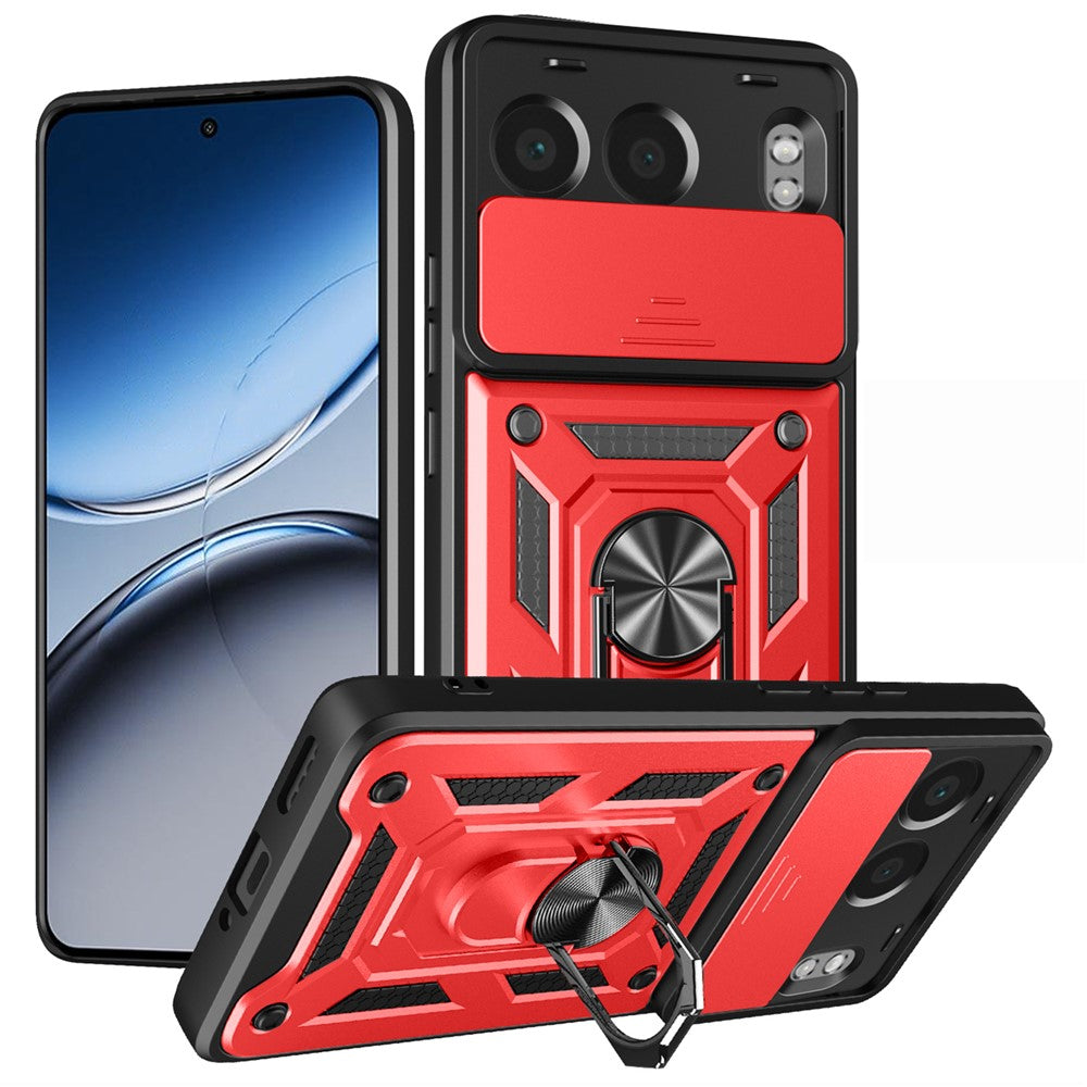 OnePlus Nord 4-skal med skjutbart kameralock PC + TPU-stativmobilskydd