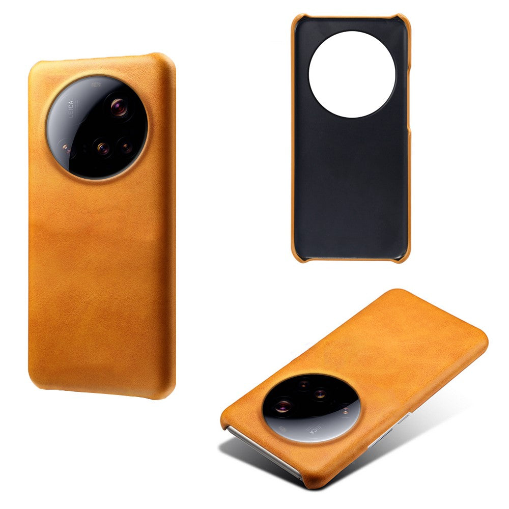 For Xiaomi 15 Ultra Case Calf Texture PU Leather Hard PC Protective Phone Cover