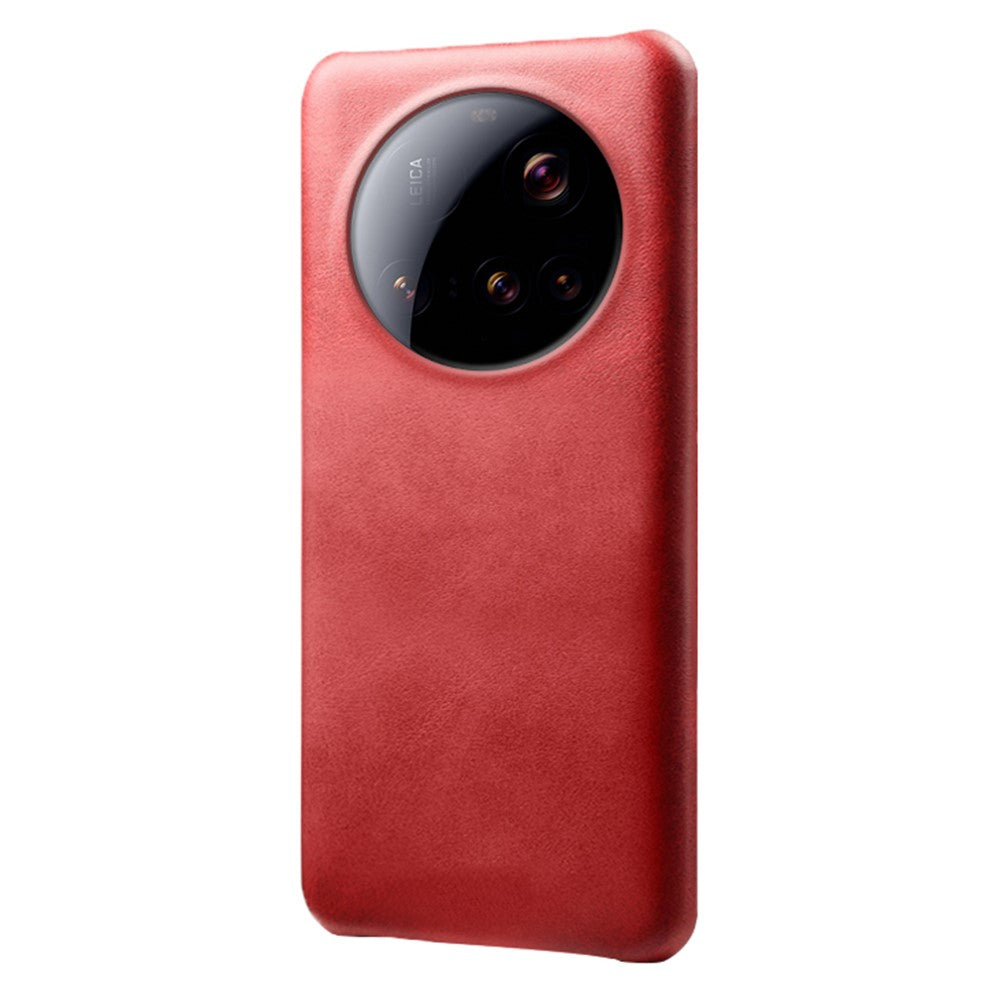 For Xiaomi 15 Ultra Case Calf Texture PU Leather Hard PC Protective Phone Cover