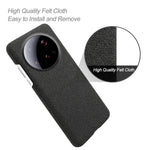 For Xiaomi 15 Ultra Phone Case Cloth Texture Anti-Scratch Protective PC Back Cover