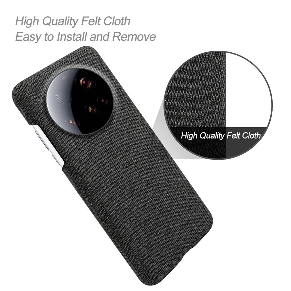 For Xiaomi 15 Ultra Phone Case Cloth Texture Anti-Scratch Protective PC Back Cover