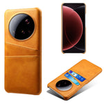 For Xiaomi 15 Ultra Case Dual Card Slots PU Leather + Hard PC Phone Cover