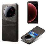 For Xiaomi 15 Ultra Case Dual Card Slots PU Leather + Hard PC Phone Cover