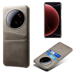 For Xiaomi 15 Ultra Case Dual Card Slots PU Leather + Hard PC Phone Cover