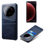 For Xiaomi 15 Ultra Case Dual Card Slots PU Leather + Hard PC Phone Cover
