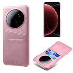 For Xiaomi 15 Ultra Case Dual Card Slots PU Leather + Hard PC Phone Cover