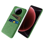 For Xiaomi 15 Ultra Case Cloth + Hard PC Phone Cover with Dual Card Slots