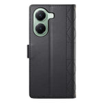 For Xiaomi Poco X7 Pro 5G  /  Redmi Turbo 4 5G Case Rhombus Stitching Wallet Stand Leather Phone Cover with Long  /  Short Strap