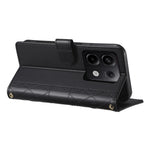 For Xiaomi Redmi Note 13 Pro 5G Case Rhombus Stitching Wallet Stand Leather Phone Cover with Long  /  Short Strap