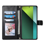 For Xiaomi Redmi Note 13 Pro 5G Case Rhombus Stitching Wallet Stand Leather Phone Cover with Long  /  Short Strap