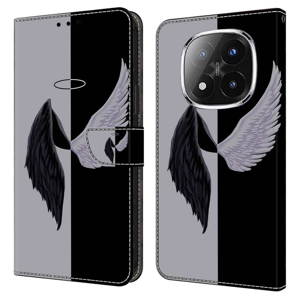 For Xiaomi Redmi Note 14 Pro+ 5G Case Magnetic Clasp 3D Pattern Leather Wallet Phone Cover