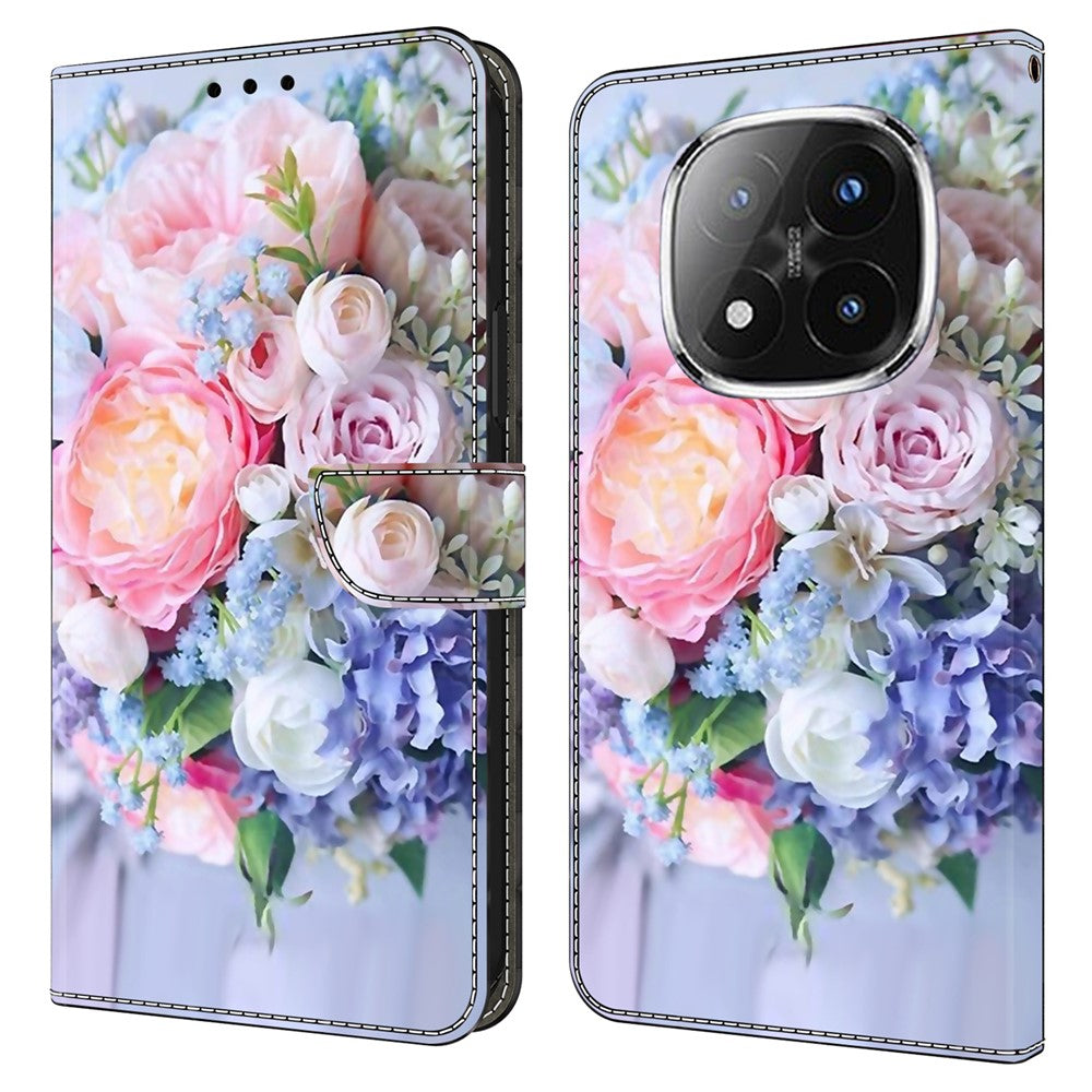 For Xiaomi Redmi Note 14 Pro+ 5G Case Magnetic Clasp 3D Pattern Leather Wallet Phone Cover