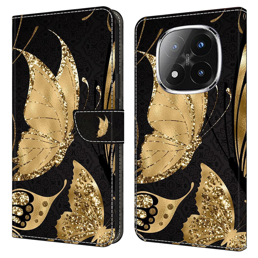 For Xiaomi Redmi Note 14 Pro+ 5G Case Magnetic Clasp 3D Pattern Leather Wallet Phone Cover