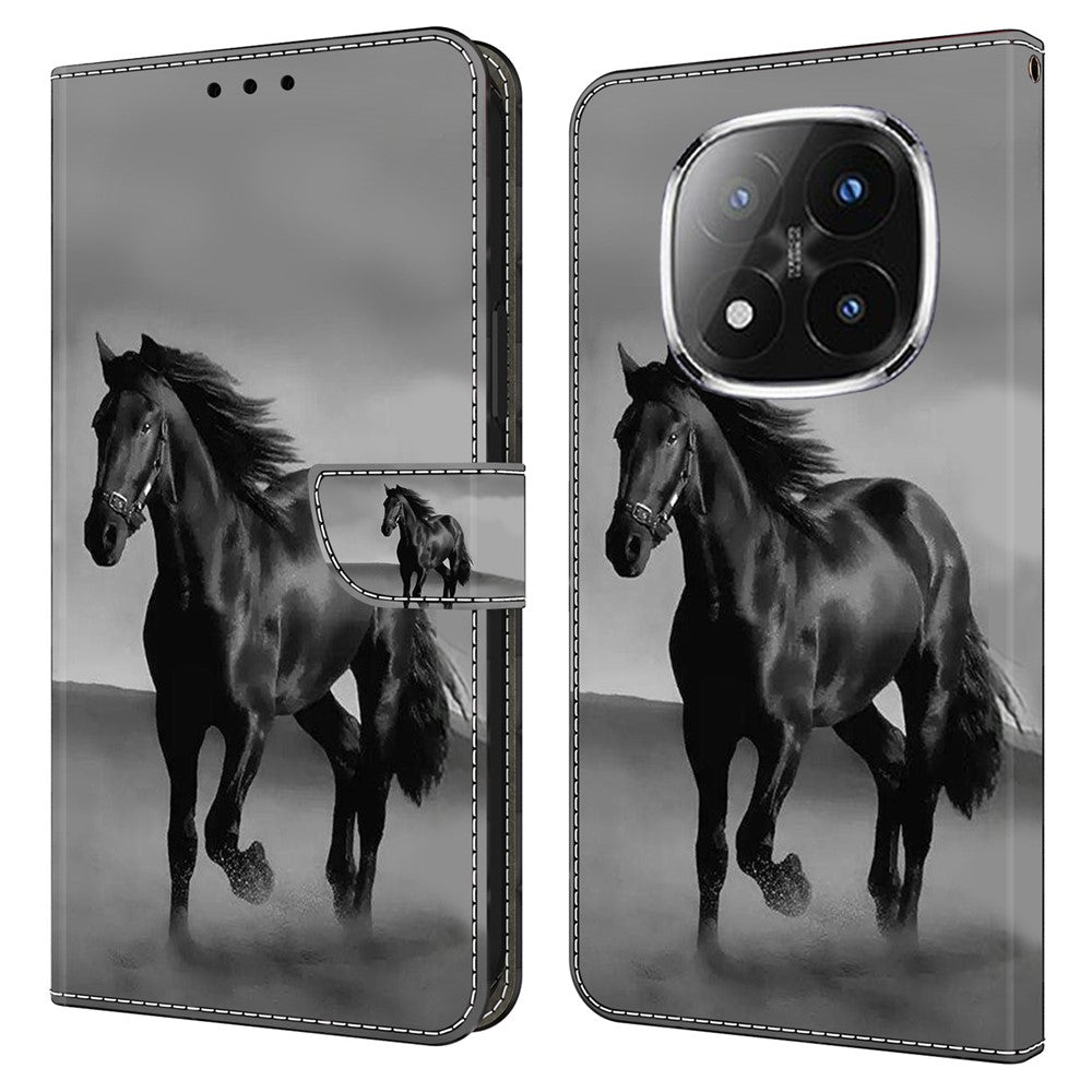 For Xiaomi Redmi Note 14 Pro+ 5G Case Magnetic Clasp 3D Pattern Leather Wallet Phone Cover