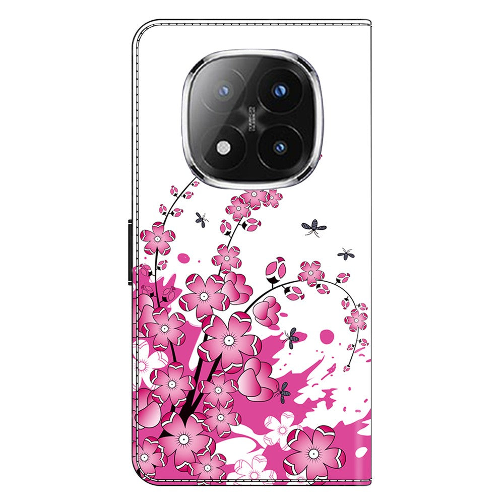 For Xiaomi Redmi Note 14 Pro+ 5G Case PU Leather Wallet Phone Cover with Stand