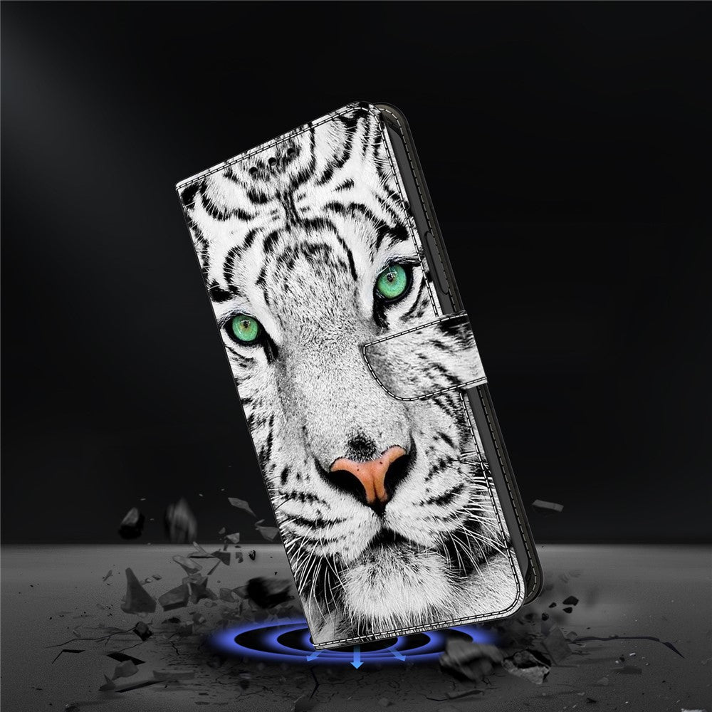 For Honor Magic7 Pro 5G Case with Card Slot Pattern Printed TPU+PU Leather Flip Phone Cover