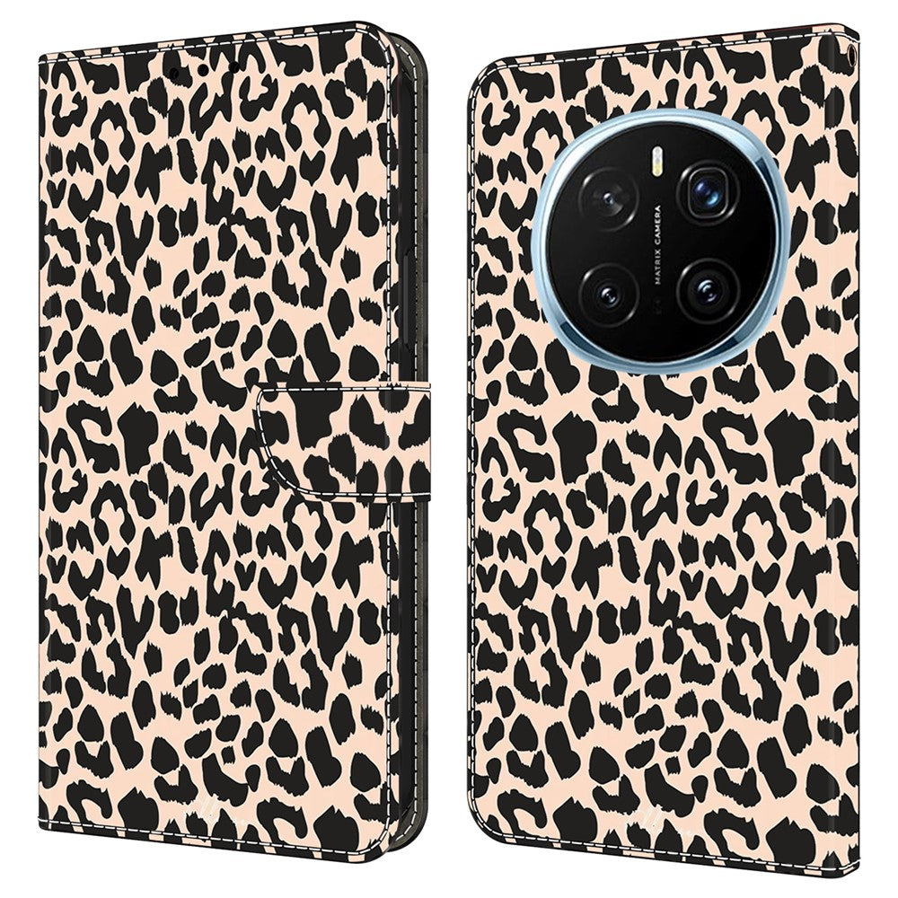 For Honor Magic7 Pro 5G Case with Card Slot Pattern Printed TPU+PU Leather Flip Phone Cover